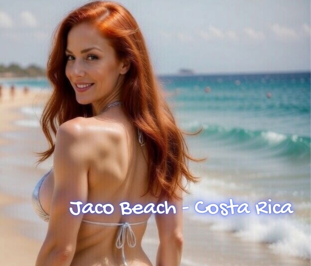 Jessica at Jaco Beach, Costa Rica