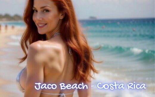 Jessica at Jaco Beach, Costa Rica